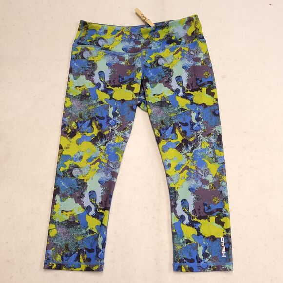 Head Yoga Running Athletic Leggings Pants Womens Size Small S Blue Green Purple - Picture 2 of 8
